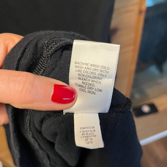 Banana Republic Black T Shirt Dress with 3/4 Sleeve - XL - Picture 7 of 7